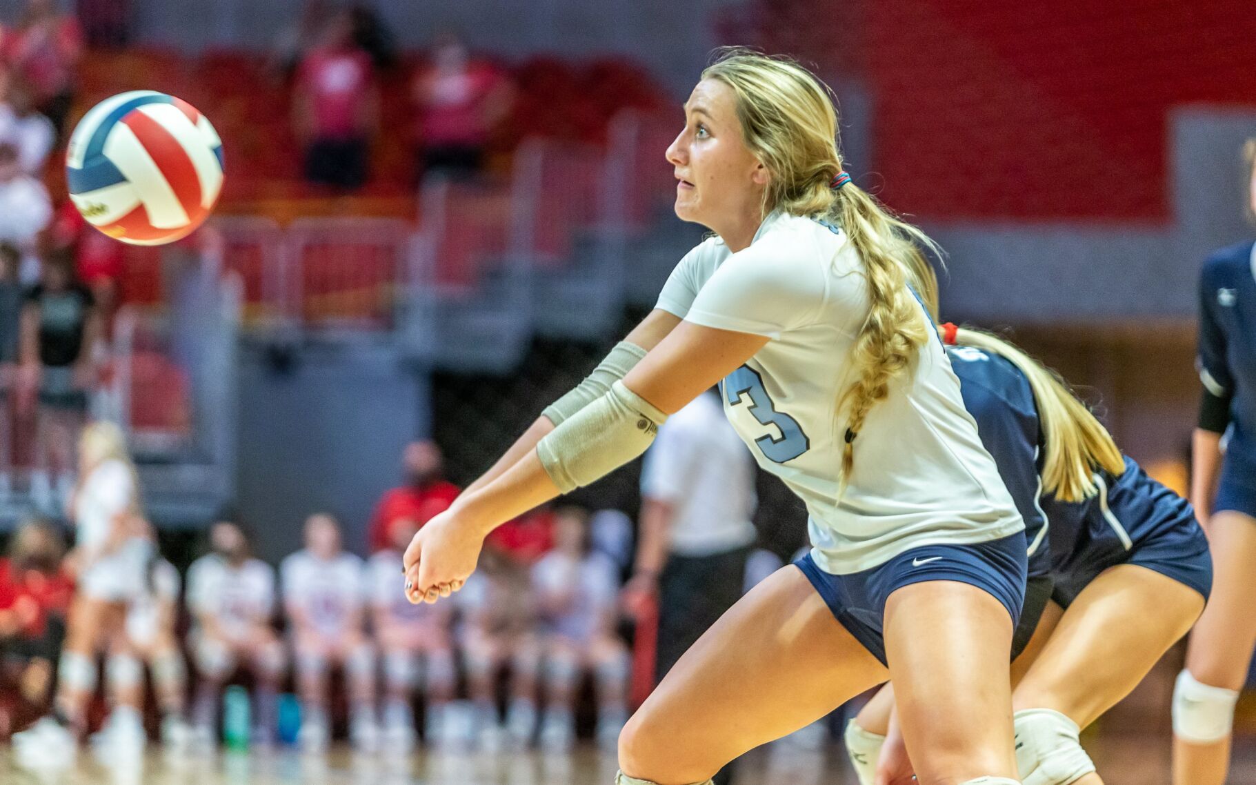 Class 5 girls volleyball state semifinal: Liberty North def. St. Dominic
